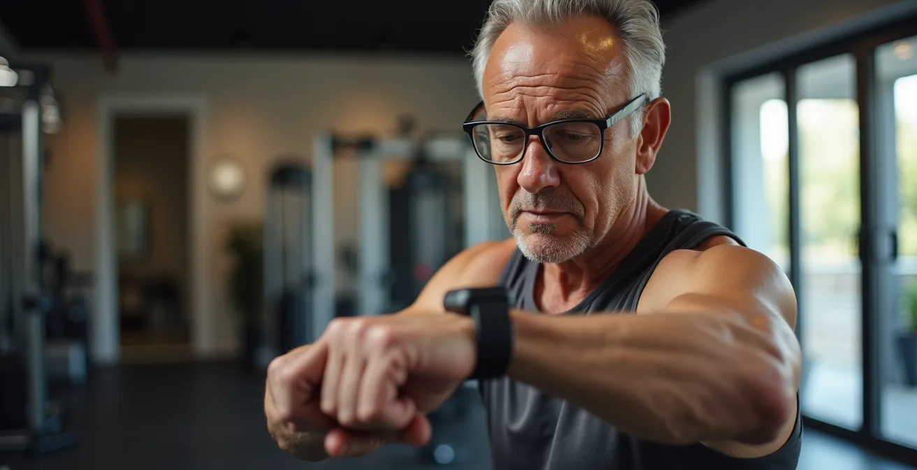 Home health assessment setup with fitness tracking devices and wellness monitoring tools