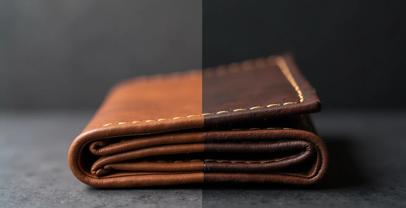 Macro comparison of handmade versus mass-produced craft details