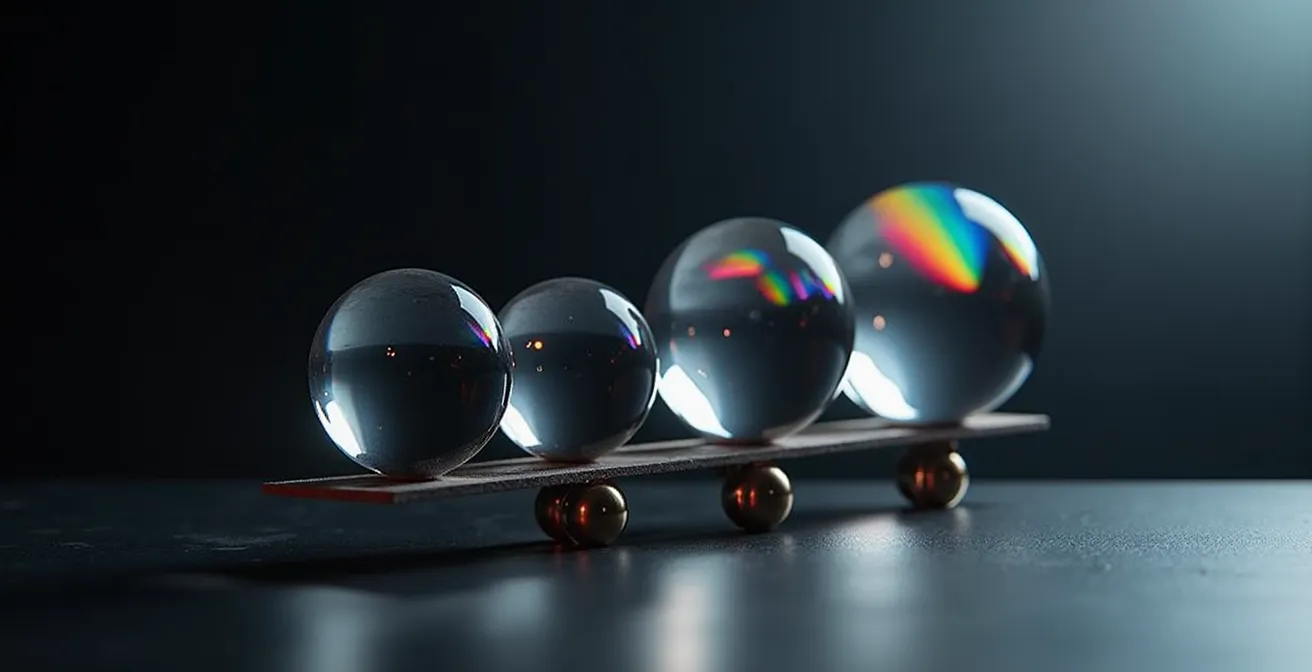 Abstract visualization of fairness metrics as balanced geometric shapes